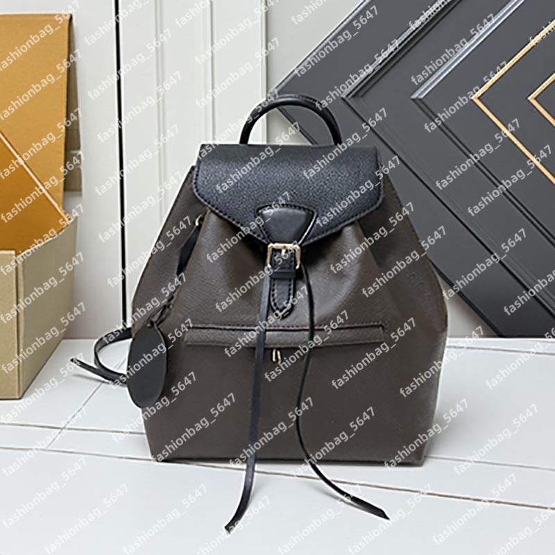 Designer Backpacks Womens Luxury Bookbag High Quality Medium Backpacks Leather Women Shoulder Bag Fashion Classic Flowers Embossed Purses With Dust Bag