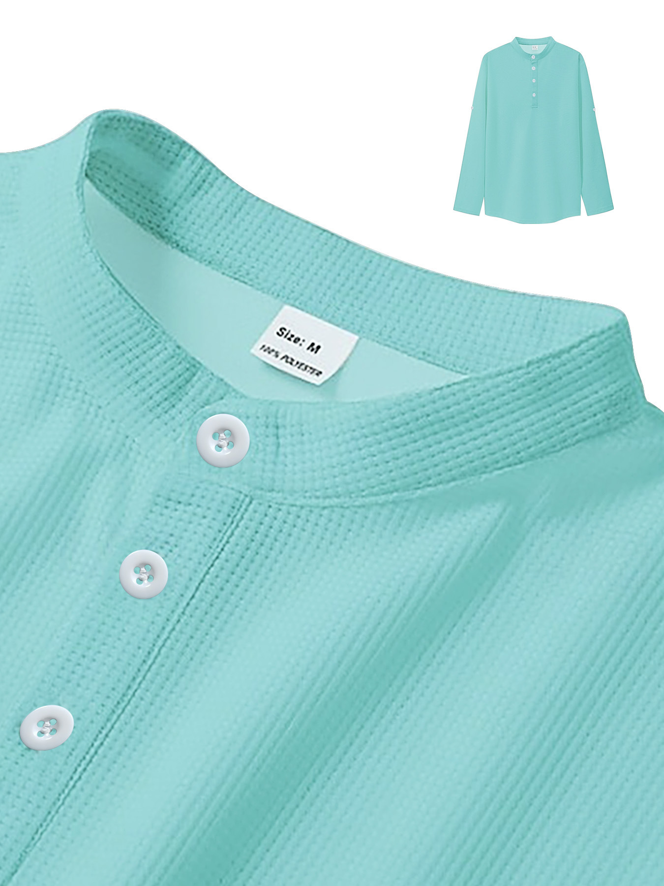 Mens designer polo t shirt mid-sleeved polo shirt Waffger casual loose stand-up collar button polo suit European code: S-3XL