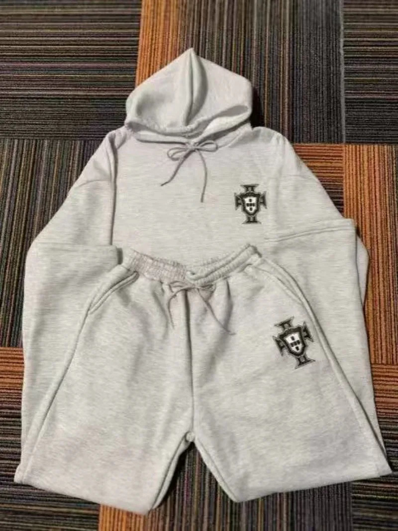 High Street Goth trend mens clothing suit Fashion streetwear retro sportswear American punk hiphop casual loose couple suit 250612