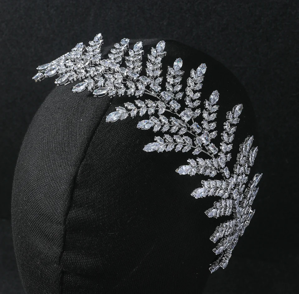 Wedding Hair Accessorie Bridal Headband Cubic Zirconia Bride Tiara Crown Prom Party Crowns For Women Bridal Hair Pieces 250610