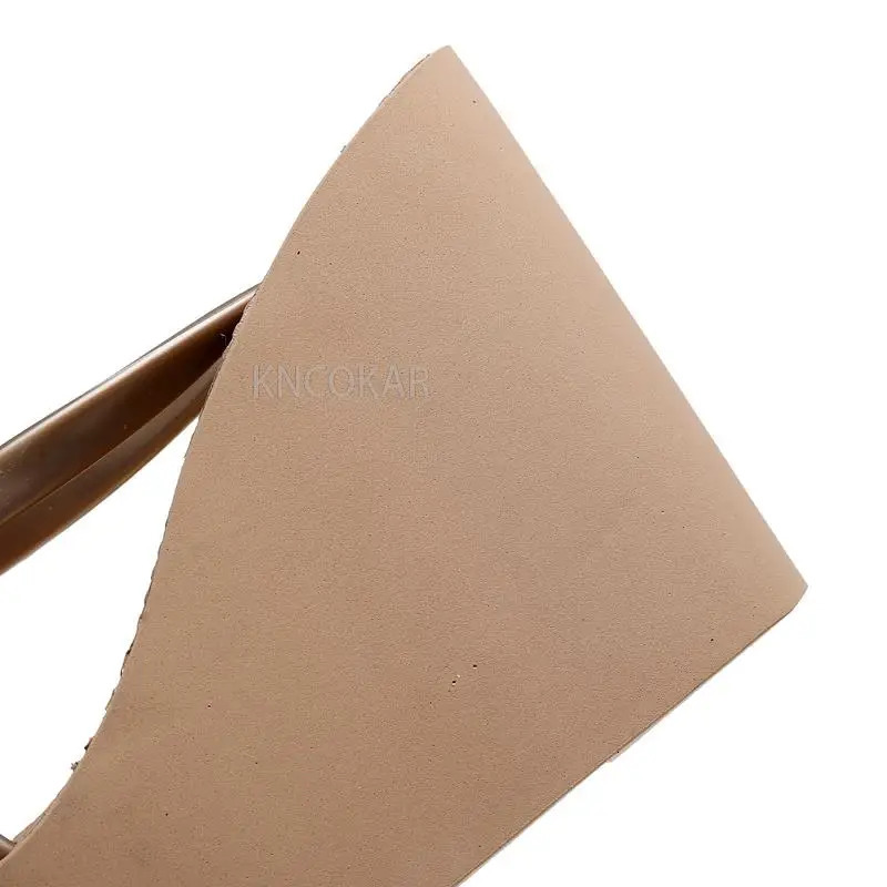 Summer Fashion Sexy Slim Super High Slope Heel Shoes With a Height Increase Of 11cm Non Slip Comfortable Party Beach Slippers 250614