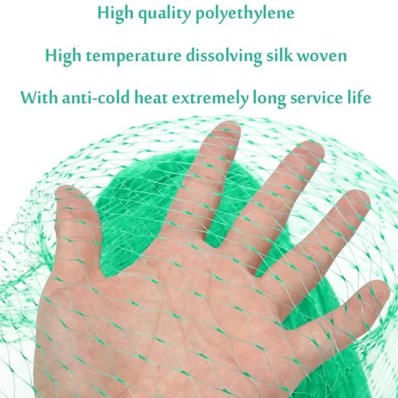 Green Anti Bird Protection Net Mesh Garden Plant Netting Protect Plants and Fruit Trees from Birds Deer Poultry Fencing 250614