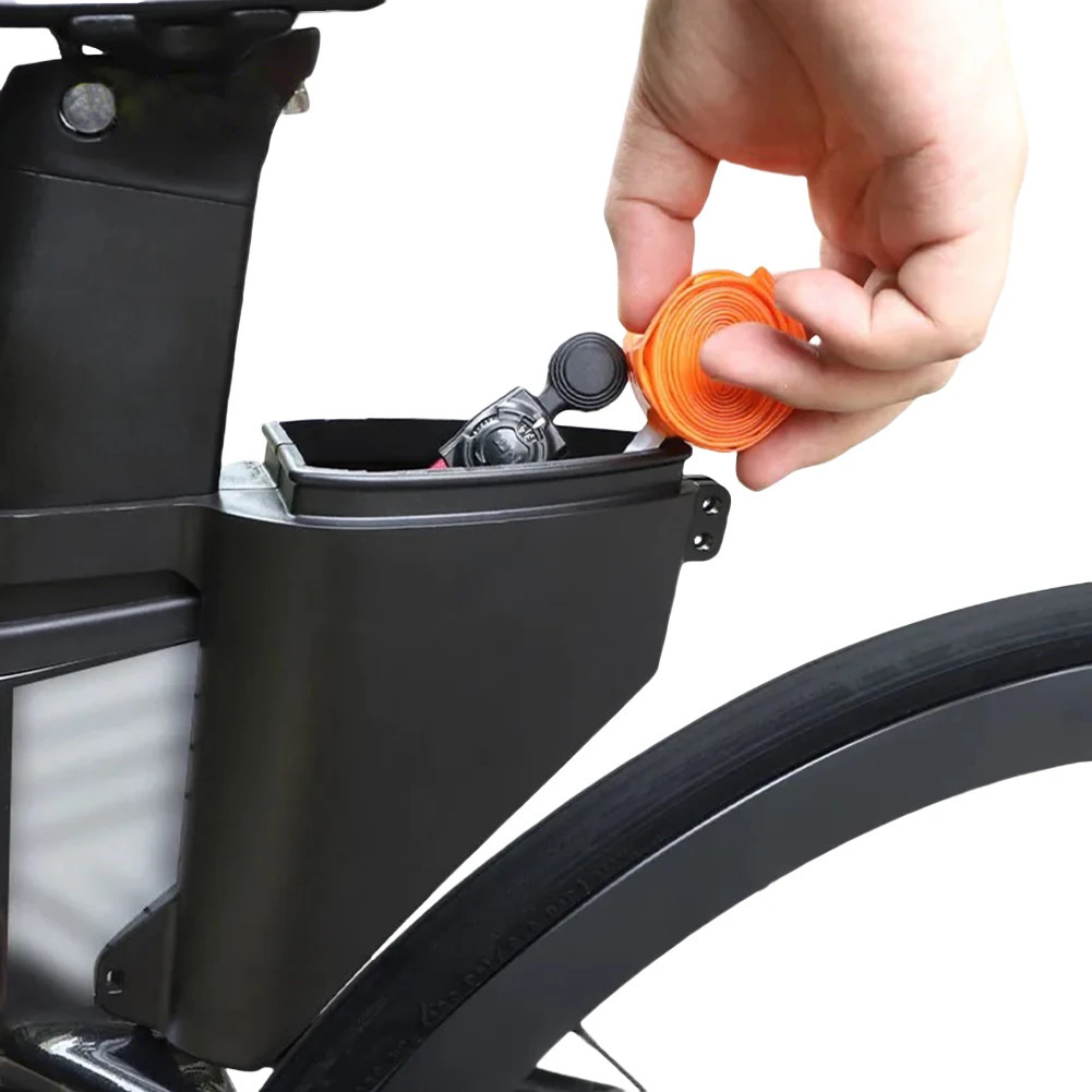 Road Bike Tail Bag Hard Shell Bike Teardrop Seatpost Bag Waterproof Bike Seatpost Torpedo Saddle Bag for Outdoor Sports 250610