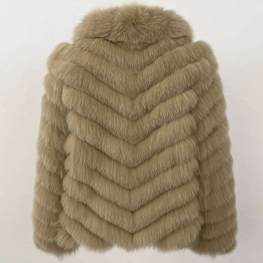 MENINA 2025 New Winter Clothing Women Natural Fox Jacket Fashion Warm Real Fur Coat Long Sleeve Style Streetwear Lady