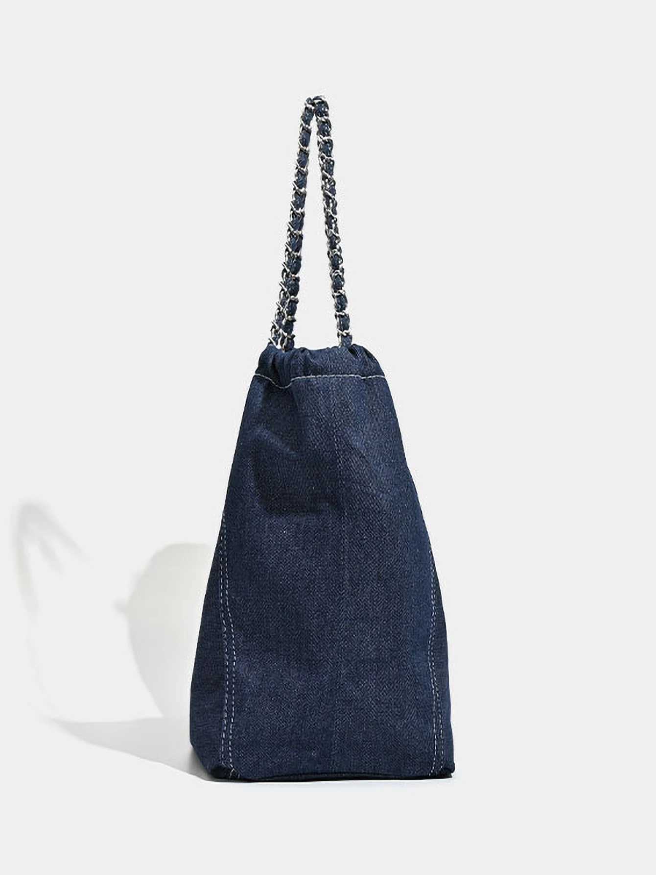 Fashionable kanvas anta byk kapasiteli apraz anta gnlk ie gidip gelme antas zincir askl omuz antas XJ2520616