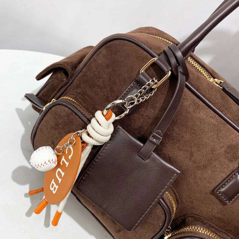 Women's Bags Designer England Style Faux Suede Pillow Bags For Women Designer Handbags And Purses New In Letters Pendant Underarm Shoulder