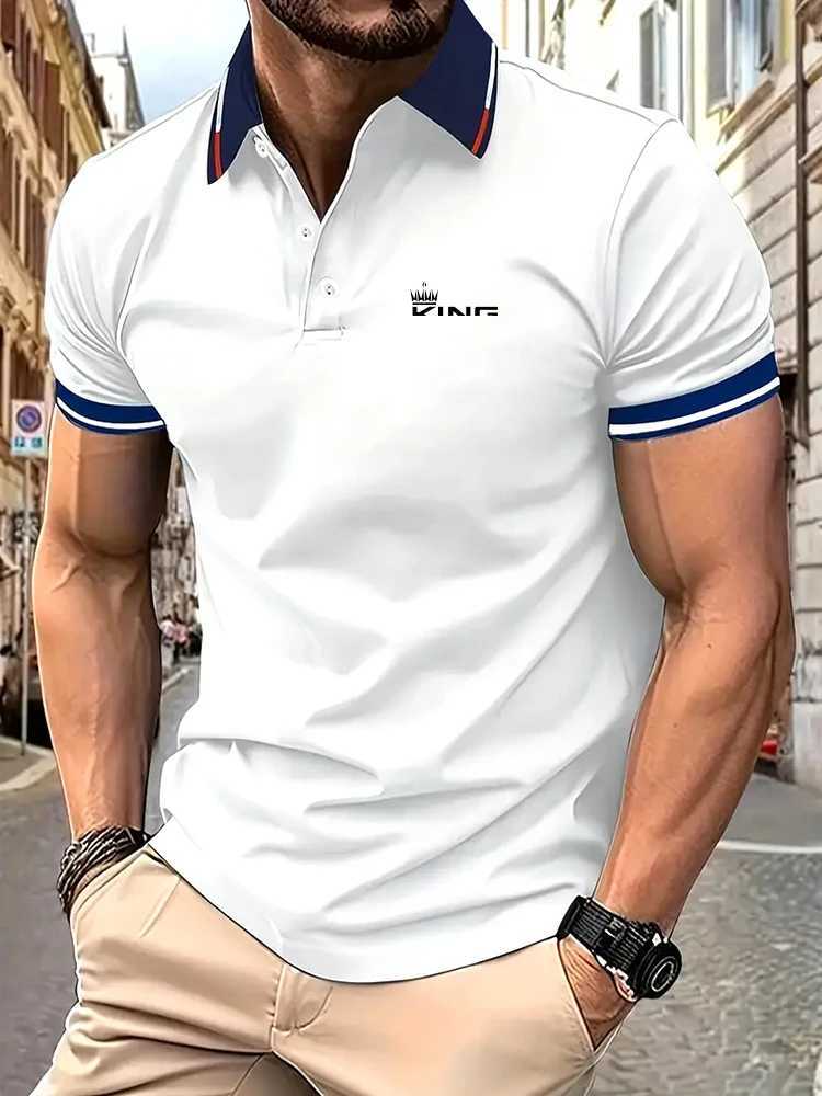 Mens Casual Polo Shirts Short Sleeve Fashion Classic Slim Fit T-Shirts W250616