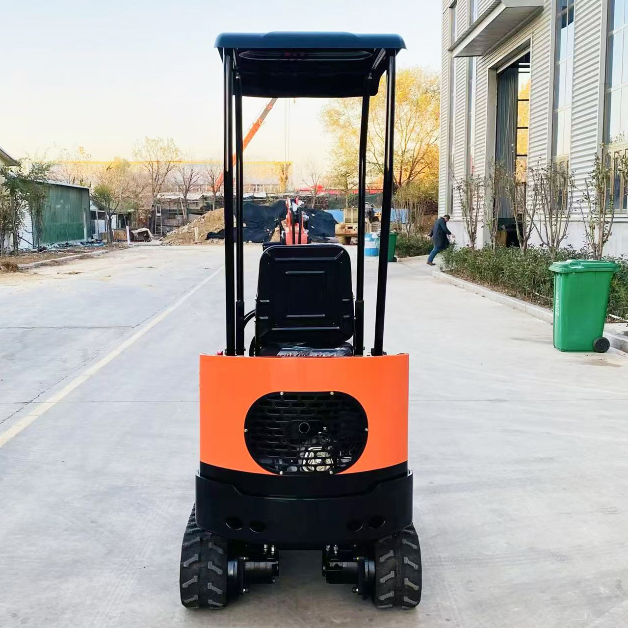 2025 New Small Mini Excavator 1 Ton 2200 Lbs Crawler Diggers with Hydraulic Thumb 13.5hp Gas Petrol Briggs & Stratton EPA Engine Free Ship Factory For