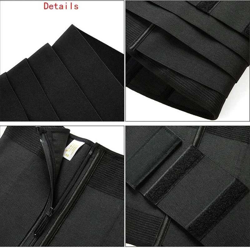 9 Steel Bone Waist Trainer Body Shaper Belt Adjustable Belly Tummy Control Snatch Me Up Wrap Stretch Band Slim Body Shaper Women W250616