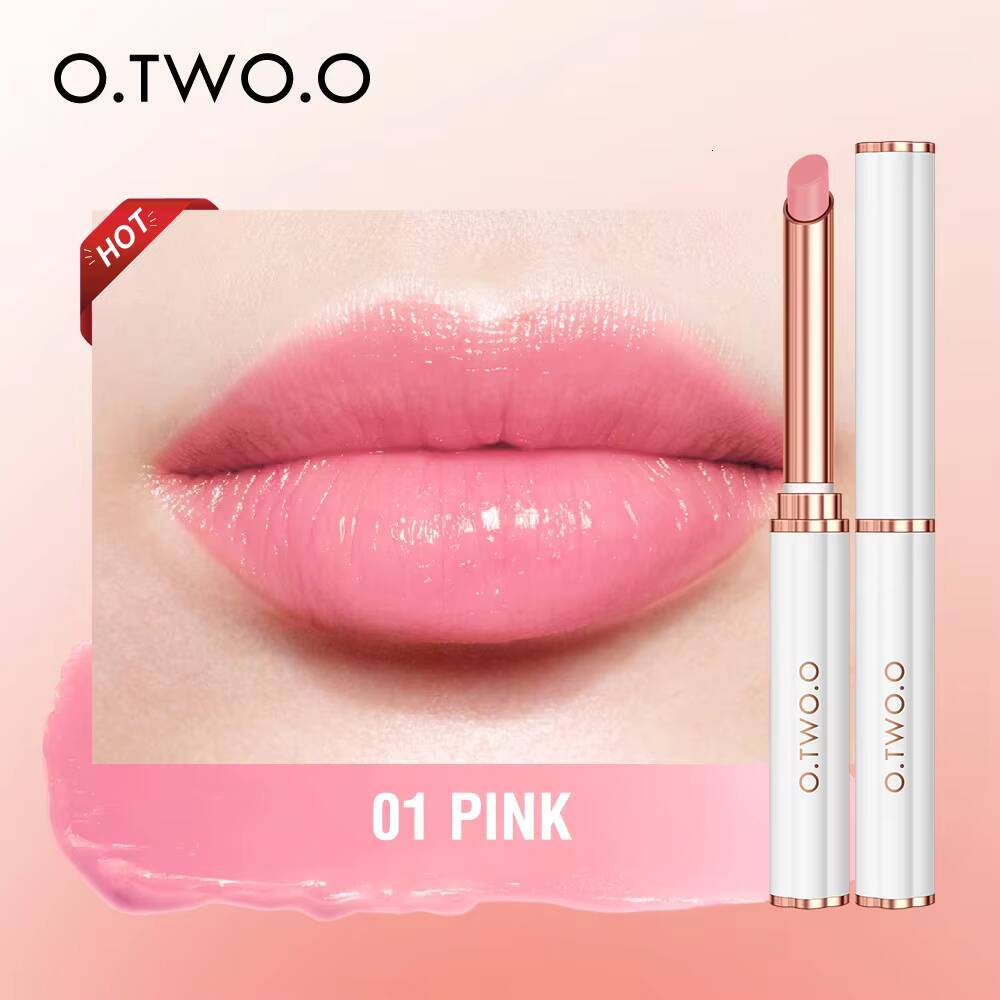 O.TWO.O Moisturizing Balm Color Changing Batom Natural Beeswax Lipstick Nutritious Lip Care For Daily happy