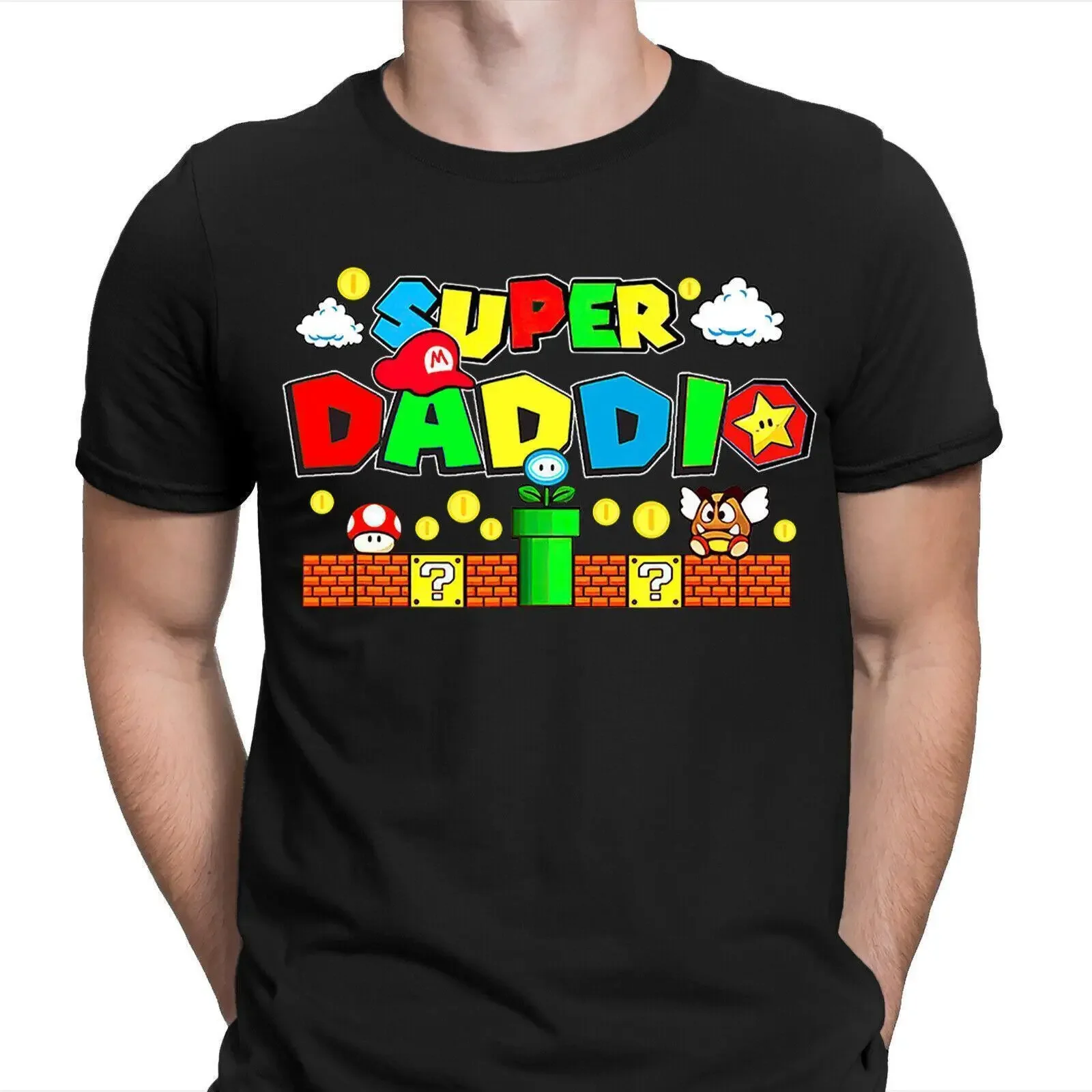 Super Daddio Fathers Day Novelty Birthday Shirts Gift For Daddy, Mens Gift