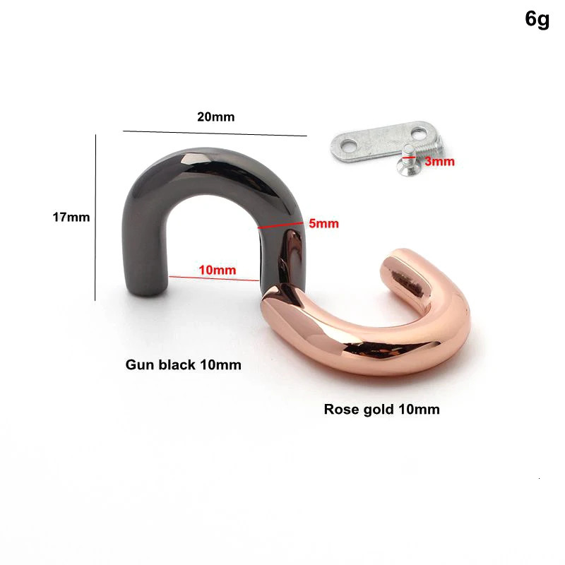 5PCS Wallet Bag Ushaped Arch Bridge Connector Metal Buckle Screw Modification Removable Womens Accessories 250616