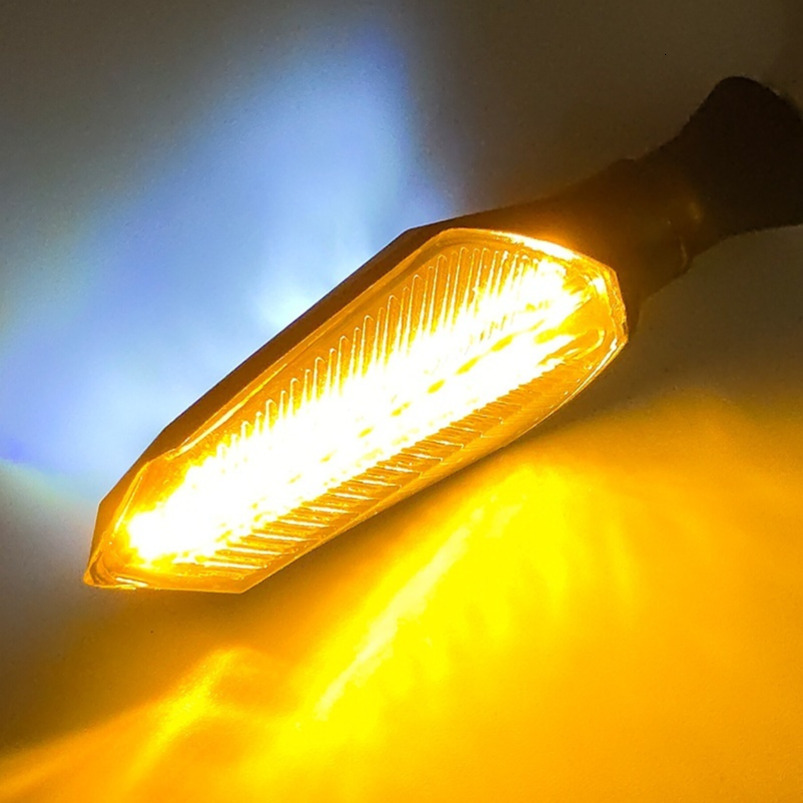 Flowing Water LED Directional Motorcycle 12V Indicator Light Electric Off-Road Bike Yamaha Modification Parts turn signal