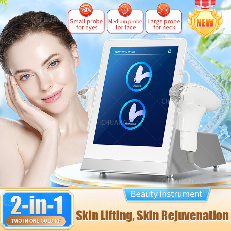2in1 RF Fractional Microneedle Machine RF Radio Frequency Skin Tightening Acne Scars Stretch Marks Removal