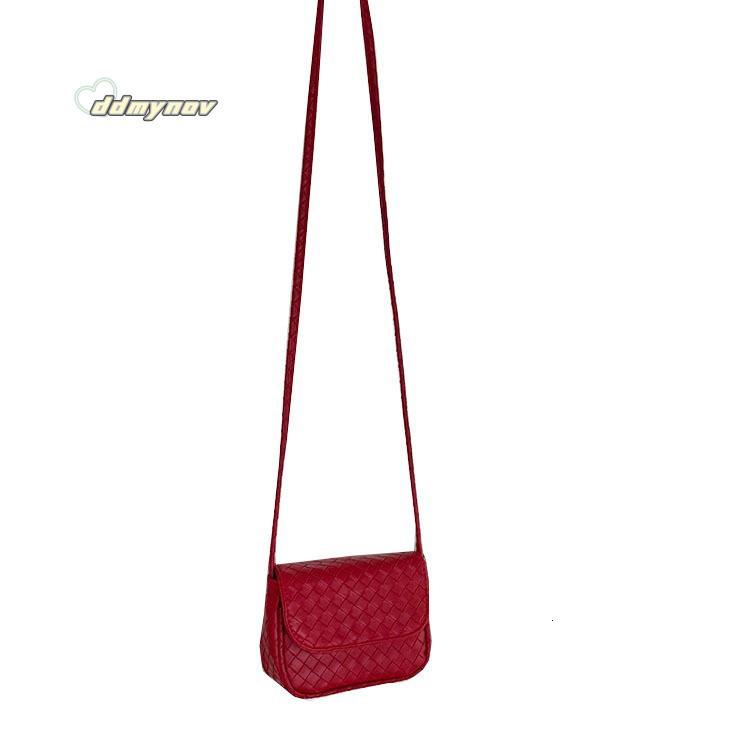 Korean Style Single Trendy Crossbody Fashion Student Shoulder New Woven Messenger Small Square Bag ddmynov