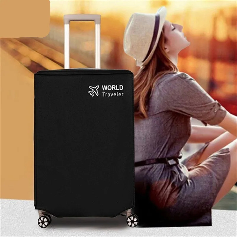 2024262830inch Black Antiscratch Luggage Protector Cover Nonwoven Dustproof Trolley Suitcase Wearresistant 250615