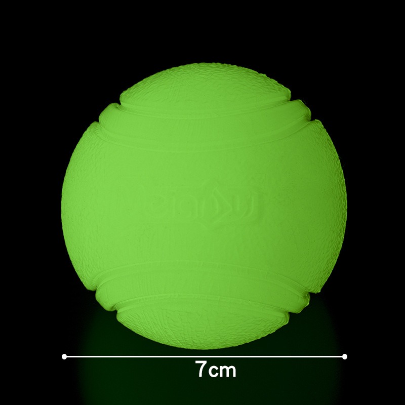 Luminous Dog Fetch Ball for Night Play - Glow in the Dark Pet Toy (5cm/6cm/7cm)