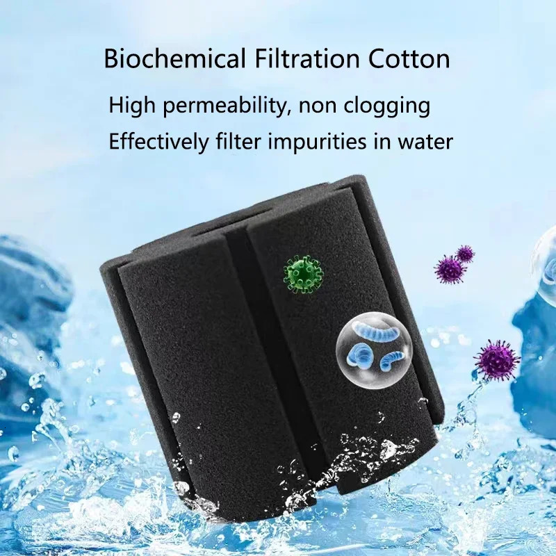 Black Aquarium Filter for Aquarium Fish Tank Air Pump Skimmer Biochemical Sponge Filter Aquarium Bio Filters Filtro AquarioLarge 250613