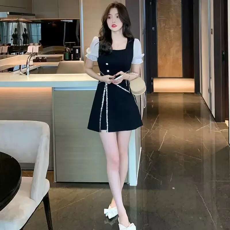 Womens Dress Sequin Clothing Party Evening Rhinestone Short Prom Female Dresses 2024 Mini Mesh Cheap Casual Promotion Xxl Xl X