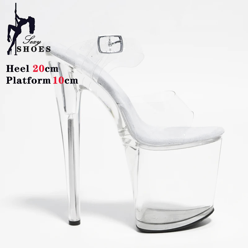 Transparent Crystal Women Sandals with Heels Pole Dancing T-show Model Stripper Shoes Party Club StilettosBrides Wed-ding Shoes 250610