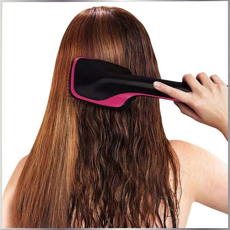 Hair Pink Multifunctional Hairdryer One Step Ions Hot and Cold Air Wind Blow Dryer Brush With Comb