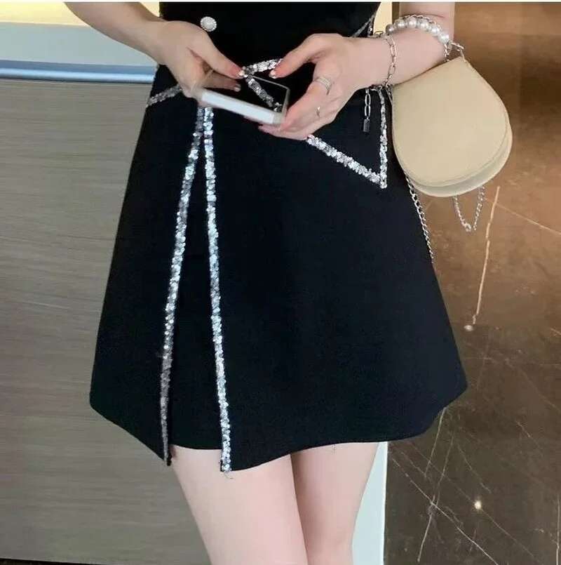 Womens Dress Sequin Clothing Party Evening Rhinestone Short Prom Female Dresses 2024 Mini Mesh Cheap Casual Promotion Xxl Xl X