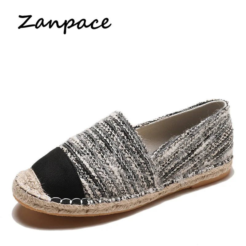 Four Seasons Flat Shoes Women 2025 Straw Hemp Rope Fisherman Shoes Slip on Casual Ladies Breathable Platform Shoes 250613