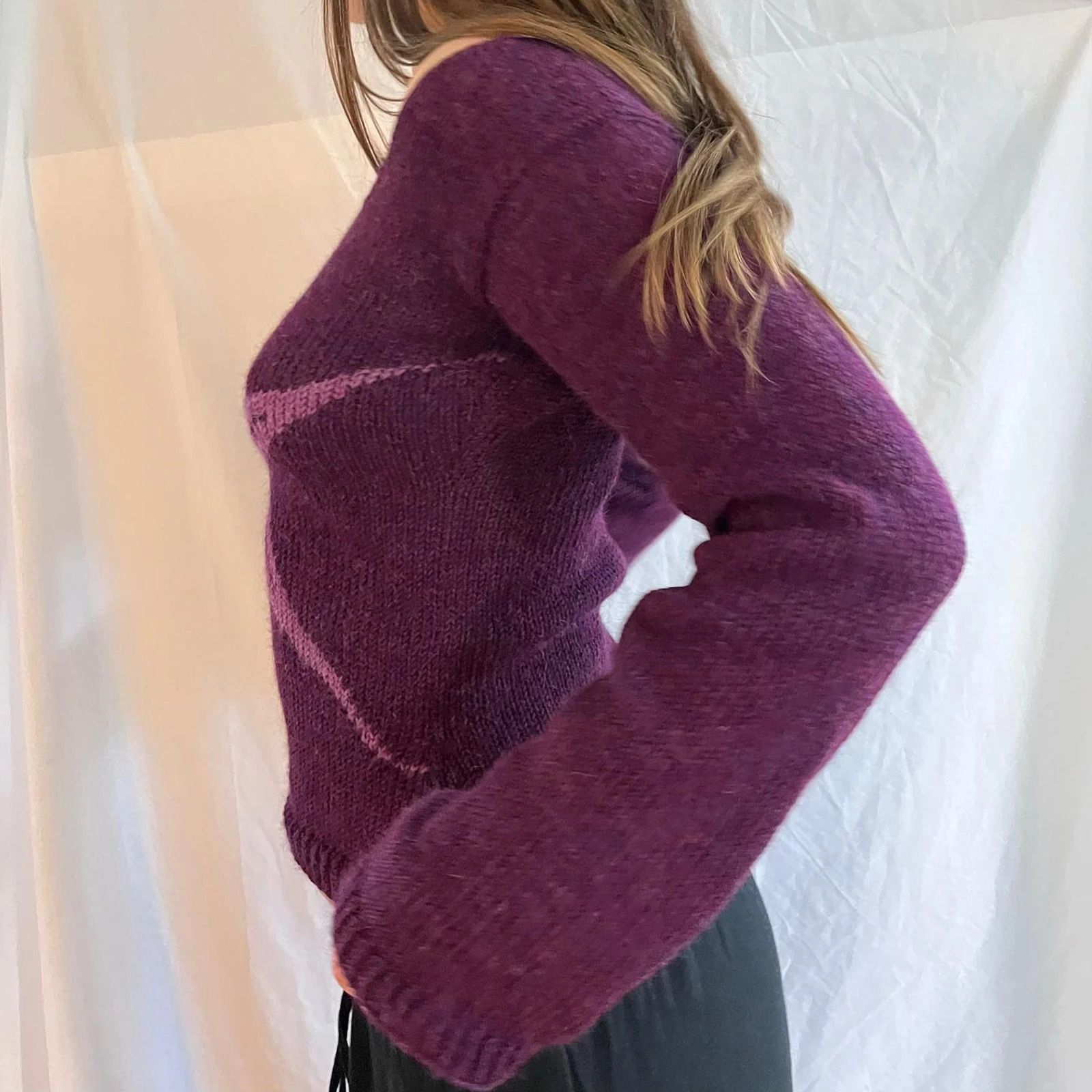 Combhasaki Women Y2K Vintage Off Shoulder Sweater Slim Fit Aesthetic Graphic Print Long Sleeve Knitweare Tops Vintage Streetwear 250614