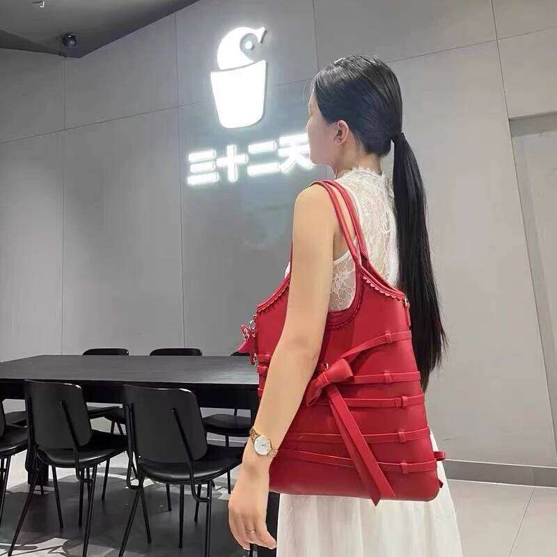 Women's Bags Designer Casual Slim Bags For Women Designer Handbag Purses New In PU Bow Belt Buckle Decoration Top Handle Underarm Shoulder