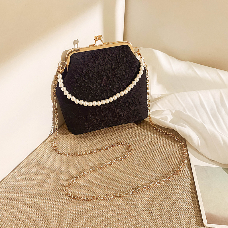 Cross Body Cloud cheongsam women's bag pearl chain crossbody bag