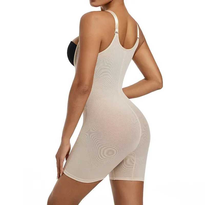 Shapewear Bodysuit Body Shaper Women Belly Sheath Waist Trainer Reductive Slimming Underwear Thin Breathable Adjustable Strap W250616