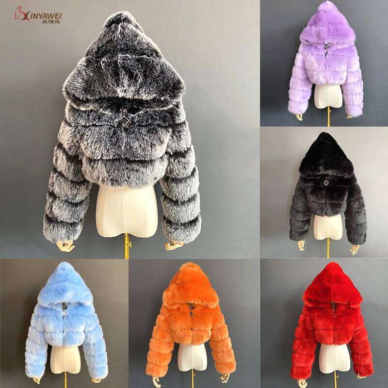 Fashion Faux Solid Long Sleeve Warm Flurry Coats Autumn Winter Lady Fur Coat Thick Jackets For Women Streetwear