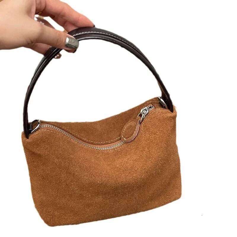 Designer Handbags For Women High Quality Faux Suede Vintage Crossbody Bag New In Frosted Cowhide Exquisite Female Bags