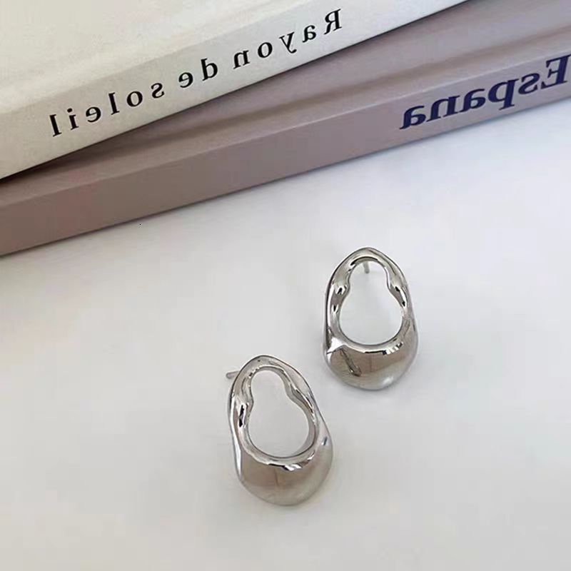 Fashion Style Personality Geometric Irregular Earrings for Women Titanium Steel Non-Fading Jewelry