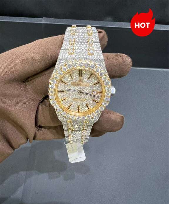 High-quality antiques Designer Moissanite diamond Watch Iced Out Watches, Luxury Fully Automatic VVS Free fast delivery