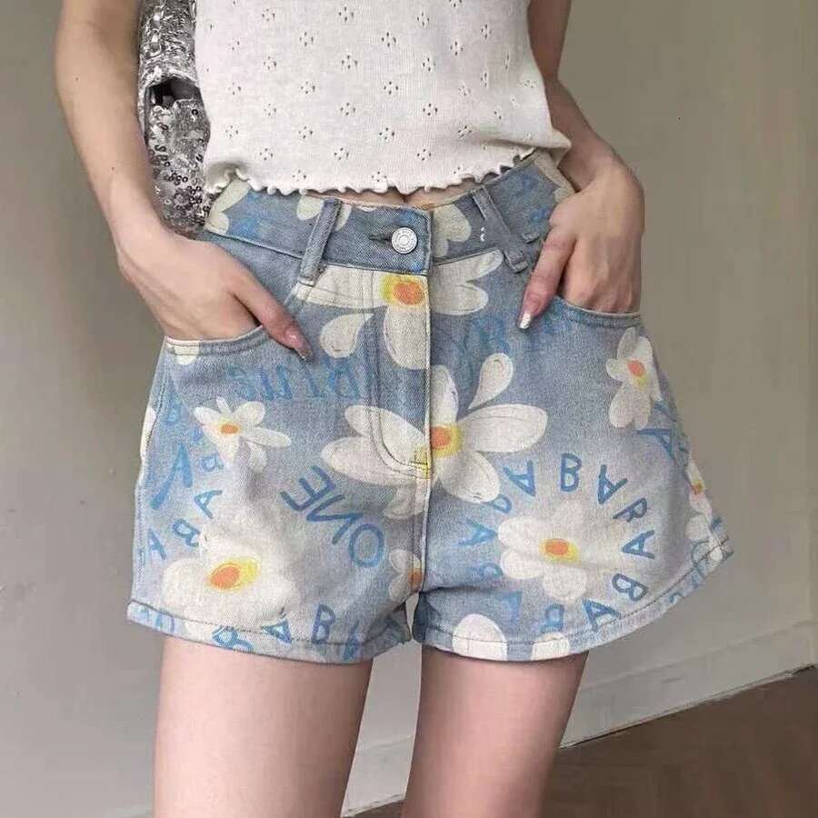 Female Short Jeans Pants Print Womens Denim Shorts Summer Jorts Design Wholesale Offer Original Hot Kpop Outdoor Low Price Hot