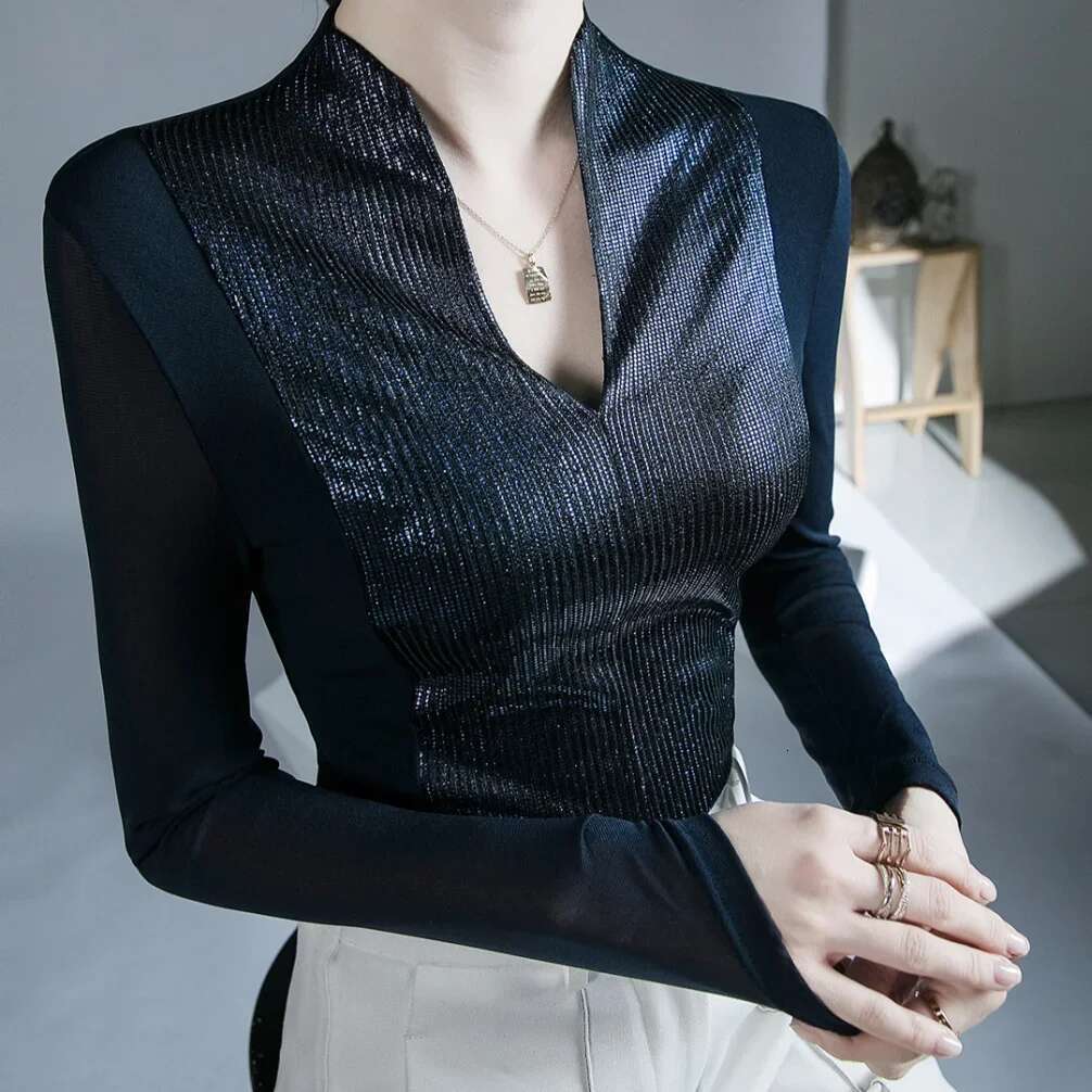 Polyester With Sleeves Slim Womens Long Sleeve T-shirt Aesthetic Clothing Korean Fashion Cheap Clothes Kpop Sale Y2k Top Female