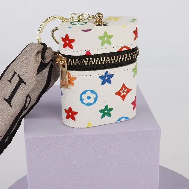 Coin Purse Keychain Mini Female Mouth Red Envelope Storage Wireless Earphone Protective Case Cute 2025