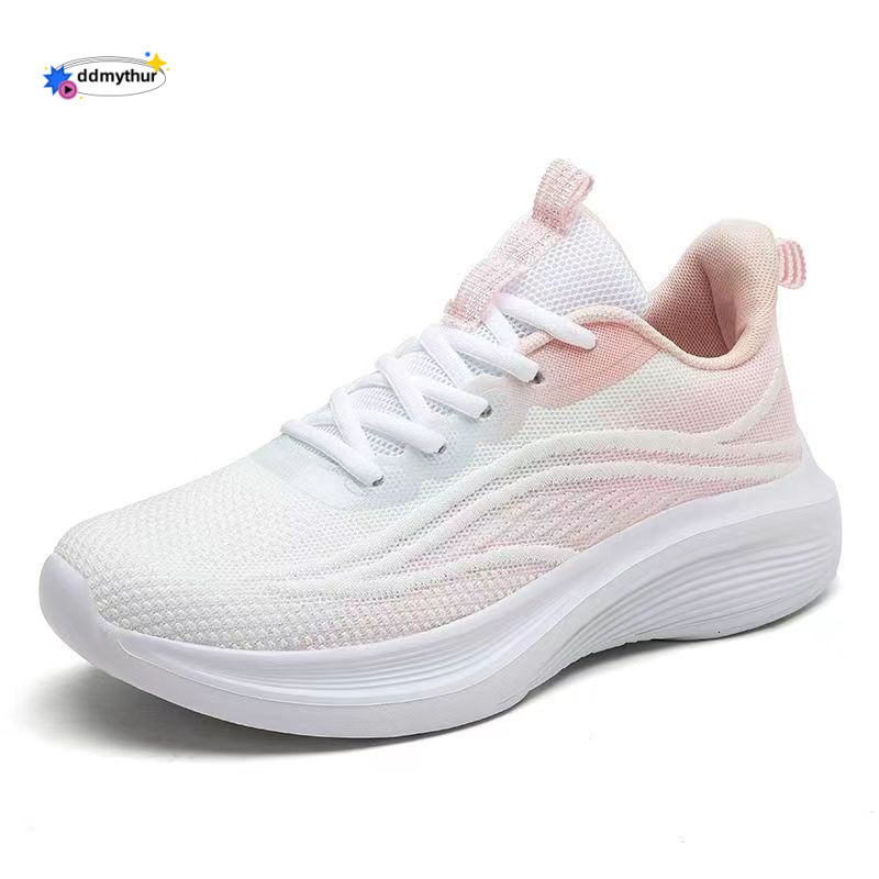 Brand Women's Sports Women Summer New Shock Absorption Soft Sole Mesh Casual Breathable Running Shoes ddmythur