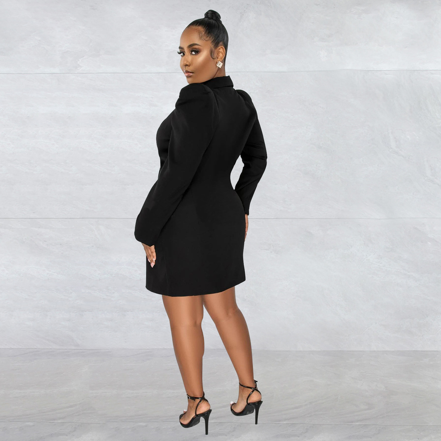 Plus Size Women Jacket Dress Formal Office Lady Candy Color Blazer For Photograph Prom Wear Wedding Outfits