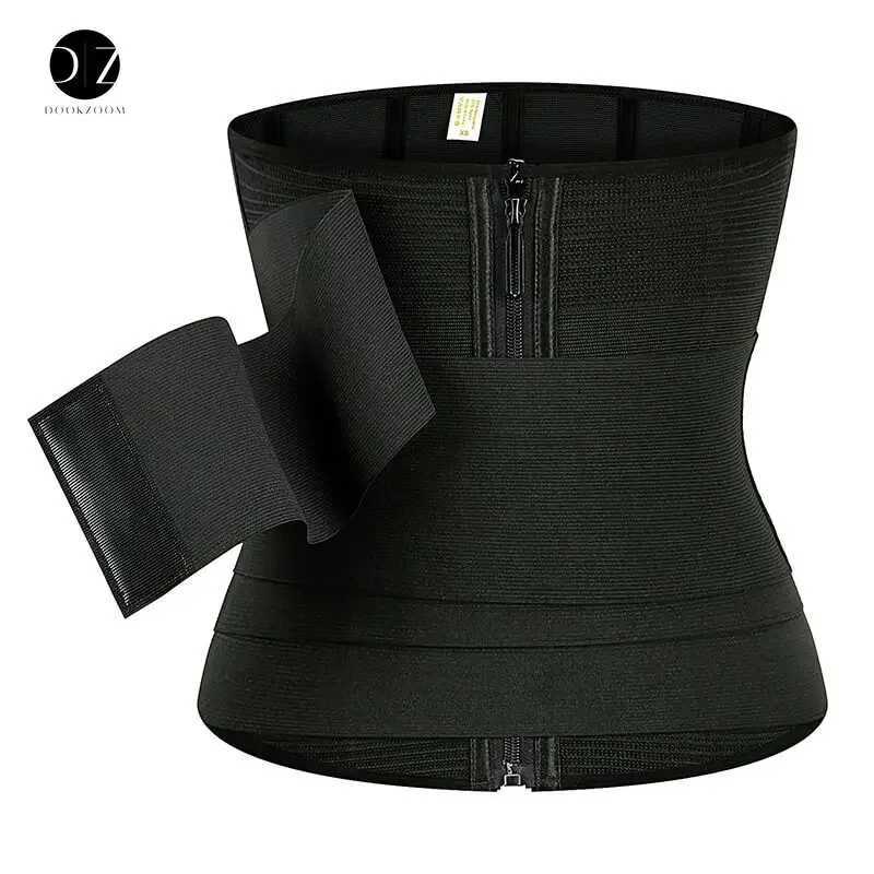 9 Steel Bone Waist Trainer Body Shaper Belt Adjustable Belly Tummy Control Snatch Me Up Wrap Stretch Band Slim Body Shaper Women W250616