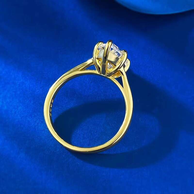 High Quality 925 Sterling Silver 3CT D Color 7*14MM Marquise Cut Engagement Rings Moissanite Jewelry For Women