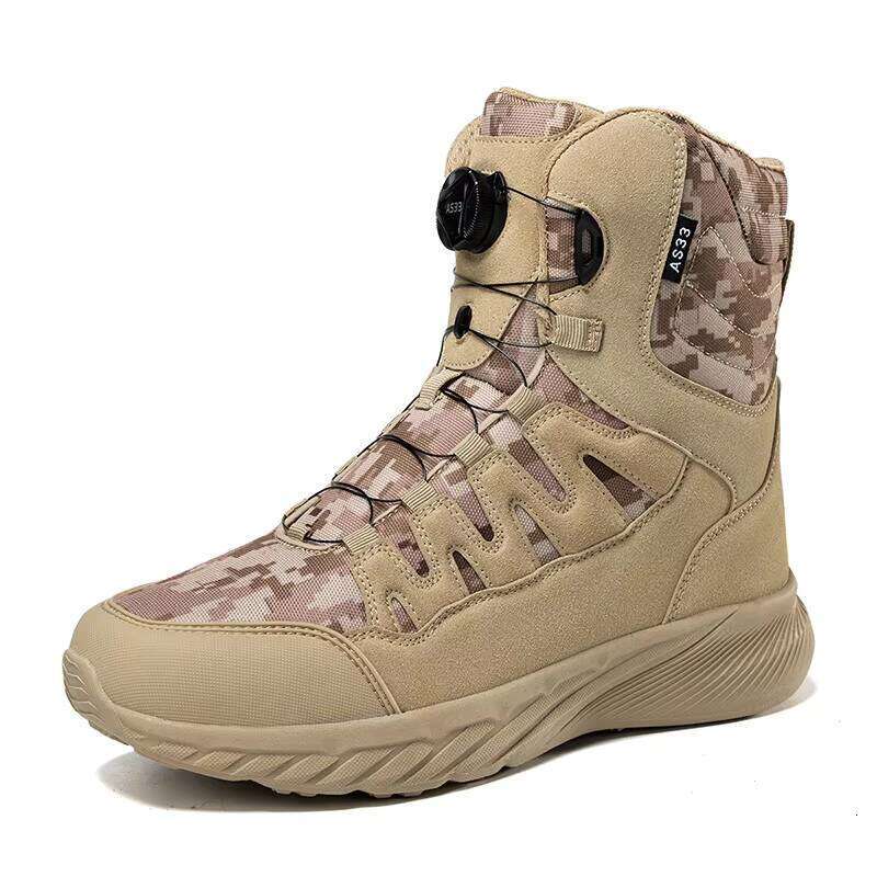 High Quality Outdoor Training Shoes Men's Tactical Anti-Slippery Hiking Boots