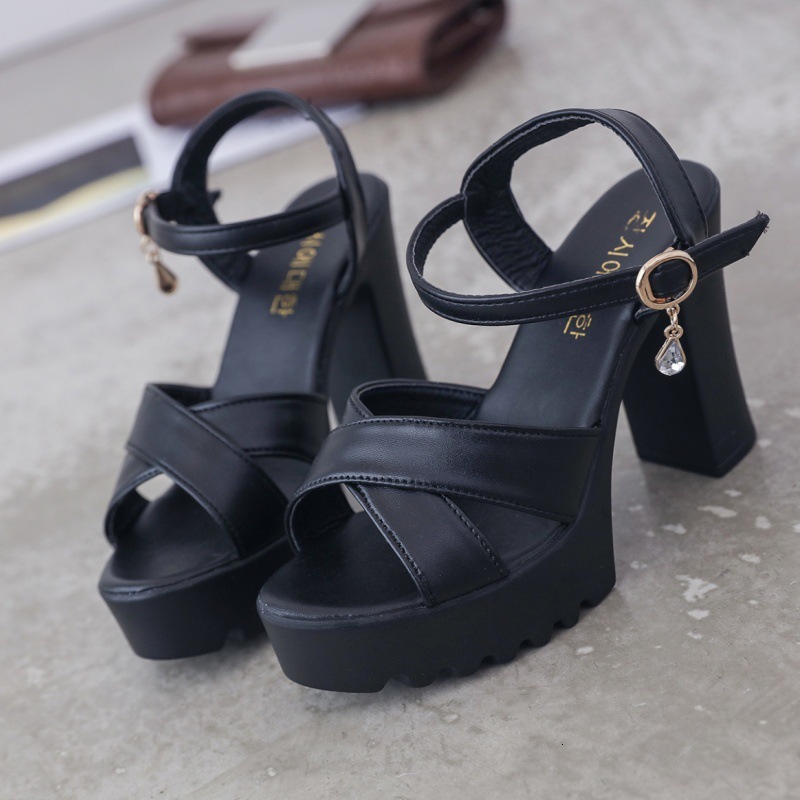 Cross border women's sandals summer new shoes Korean high heels sandals women's sandals fashion designer sandals women's slippers