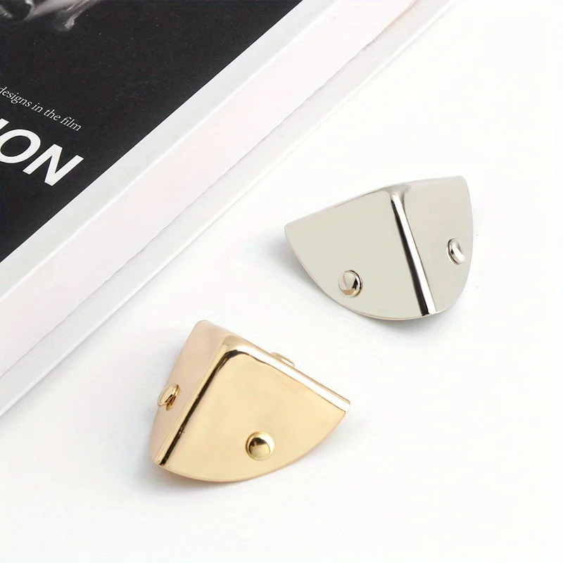 4PCS Metal Triangle Corner Protective Buckle Suitable for Leather Craft Wallet Flip Handbag Book Album DIY Hardware Accessories 250616