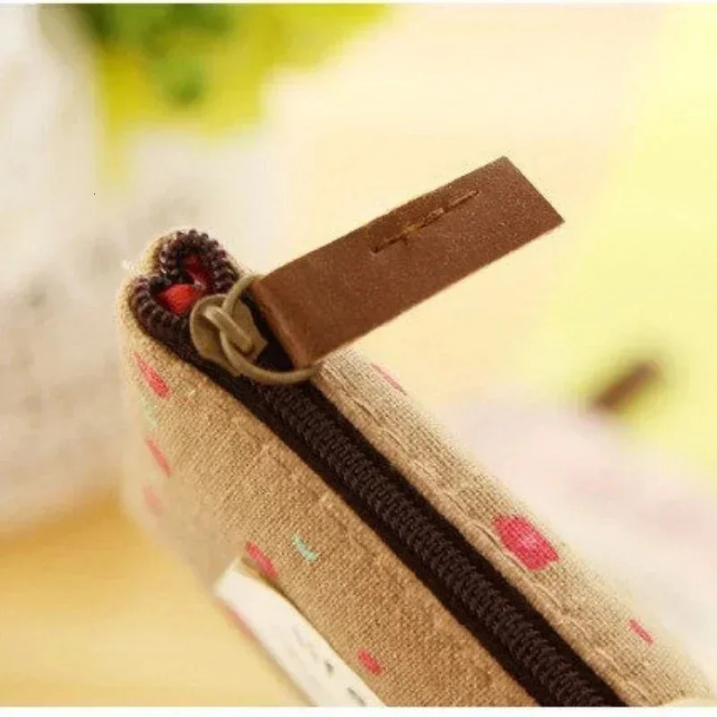 Fashion Flower Pattern Coin Purses Small Fresh Canvas Coin Wallet Lady Girls Earphone Coin Key Money Storage Bag Zipper Pouch 250614