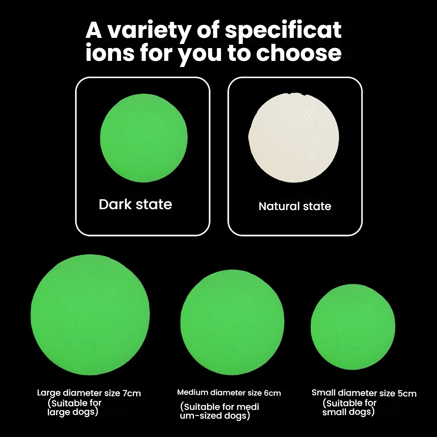 Nighttime Interactive Puppy Game Tool Long-lasting Fluorescent Balls Made from Harmless Plastic