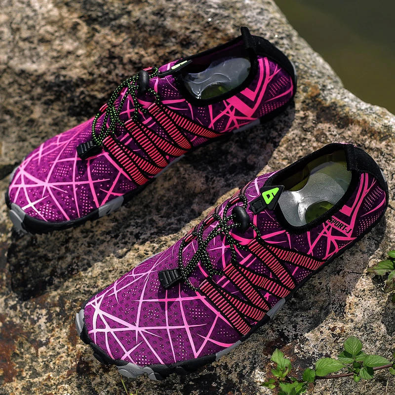 -Sale Aqua Shoes Men Women Outdoor Water Shoes Breathable Quick-Dry Hiking Sneakers Five-Finger Wading Footwear 250613