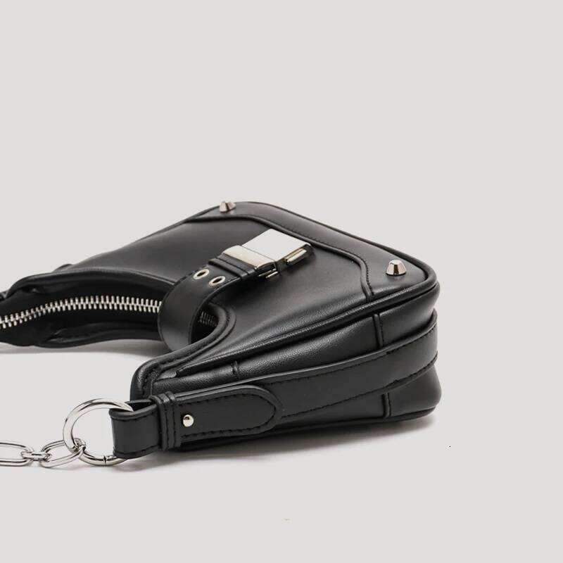 Women's Bags Designer Y2k Bags For Women Designer Handbags And Purses 2023 New In PU Sequined Lock Rivet Decoration Small Underarm Shoulder Bag