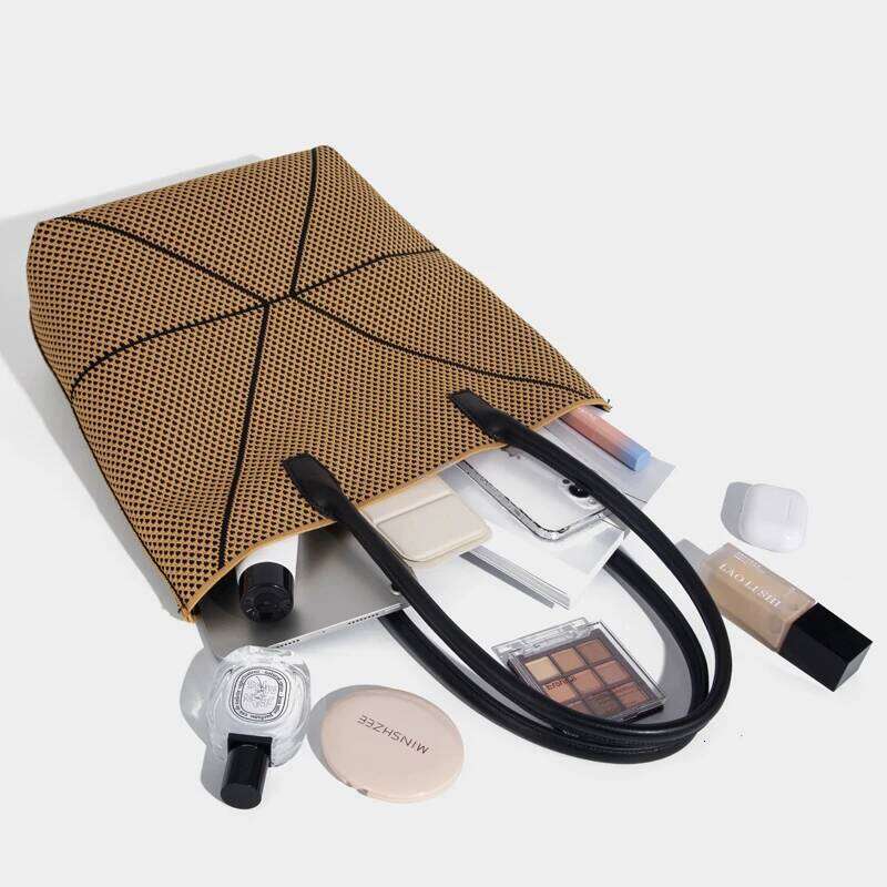 Women's Bags Designer Casual Mesh Tote Bags For Women Designer Handbags Purses New In Polyester Hollow With Inner Pocket Underarm Shoulder